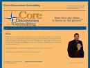 Website Snapshot of CORE DISCOVERIES, LLC