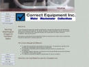 Website Snapshot of Correct Equipment