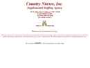Website Snapshot of Country Nurses Inc