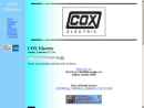 Website Snapshot of Cox Electric