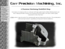 Website Snapshot of Carr Precision Machining, Inc.