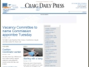 Website Snapshot of Craig Daily Press