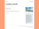 Website Snapshot of Creative Awards