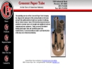 Website Snapshot of Crescent Paper Tube
