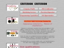Website Snapshot of Criterion Instrument