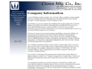 Website Snapshot of Crown Mfg. Co., Inc.