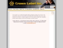 Website Snapshot of Crown Label, Inc.