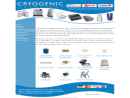 Website Snapshot of Cryogenic Solutions
