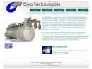 Website Snapshot of CRYOGENIC GAS TECHNOLOGIES, INC