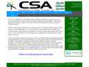 Website Snapshot of CSA CONSULTING FIRM