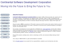 Website Snapshot of Continental Software Development Corporation
