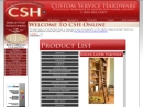 Website Snapshot of Custom Service Hardware, Inc.