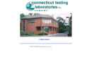 Website Snapshot of Connecticut Testing Labs
