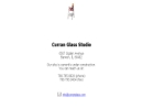 Website Snapshot of Curran Glass Studio