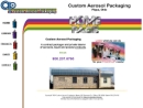 Website Snapshot of Custom Aerosol Packaging