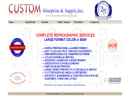 Website Snapshot of Custom Blueprint & Supply, Inc.