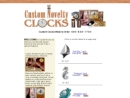 Website Snapshot of Custom Novelty Clocks Etc.