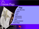 Website Snapshot of Custom Flags