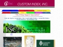 Website Snapshot of Custom Index Inc