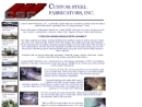 Website Snapshot of Custom Steel Fabricators, Inc.