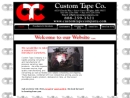 Website Snapshot of Custom Tape Co., Inc.