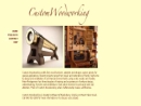 Website Snapshot of Custom Woodworking