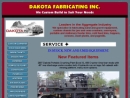 Website Snapshot of Dakota Fabricating, Inc.