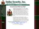 Website Snapshot of Dallas Security Inc