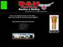 Website Snapshot of D & H Spring Machine & Welding