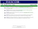 Website Snapshot of Dascor