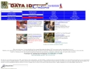 Website Snapshot of Data ID Systems