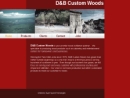 Website Snapshot of D & B Custom Woods