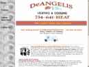 Website Snapshot of DeAngelis Heating & Cooling