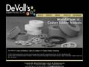 Website Snapshot of DE VOLLS RUBBER PRODUCTS INCORPORATED