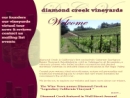 Website Snapshot of Diamond Creek Vineyards