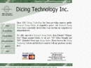 Website Snapshot of Dicing Technology, Inc.