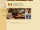 Website Snapshot of Distinctive Bookbinding & Leather Designs