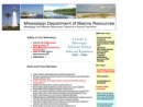 Website Snapshot of MS DEPARTMENT OF MARINE RESOURCES