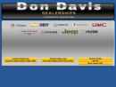 Website Snapshot of DON DAVIS DEALERSHIP