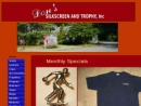 Website Snapshot of Don's Silkscreen & Trophies