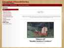 Website Snapshot of Dovetail Woodworks
