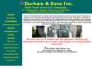 Website Snapshot of DURHAM & SONS INC