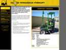 Website Snapshot of Dallas Wholesale Forklift Co