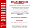 Website Snapshot of Dynamic Fastener