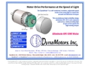 Website Snapshot of DynaMotors