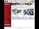 Website Snapshot of EAGLE ALLOYS CORP.