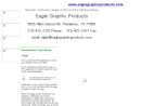 Website Snapshot of Eagle Nameplate Service