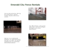 Website Snapshot of Emerald City Fence Rentals LLC