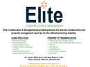 Website Snapshot of ELITE CONSTRUCTION & MANAGEMENT, LLC
