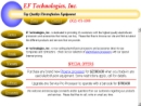 Website Snapshot of E F Technologies, Inc.
